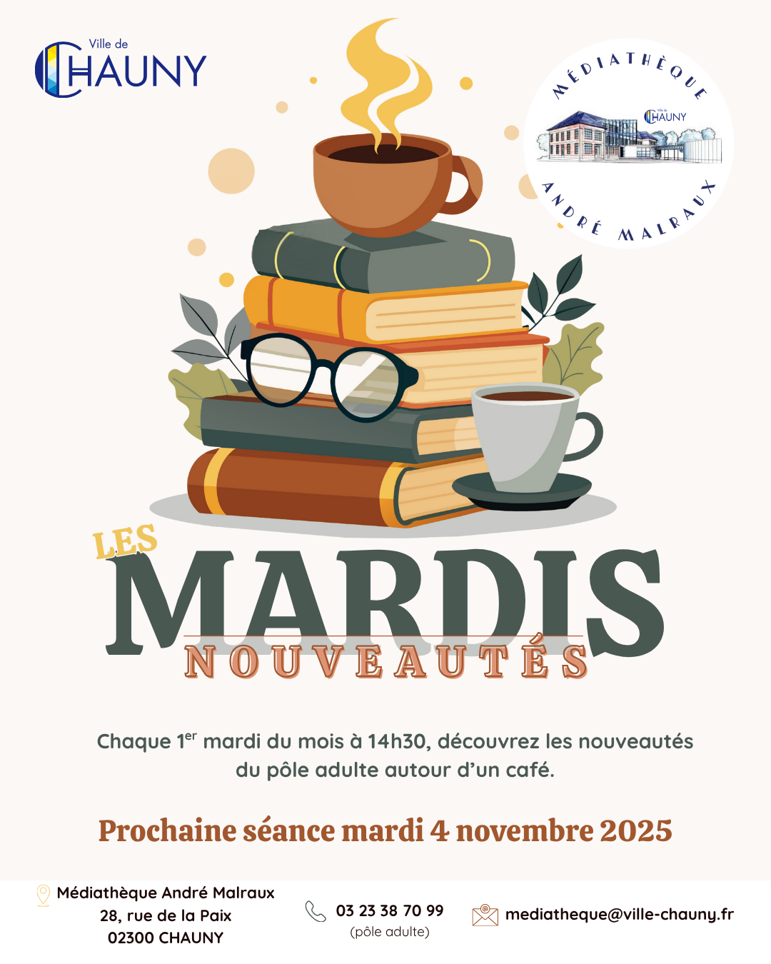Les mardis nouveautés – Novembre 2025